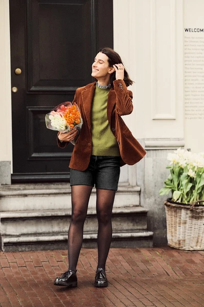 Bottines en cuir cognac Azélie