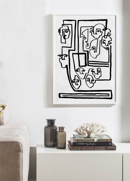 FACE BOOK 5 Art Print