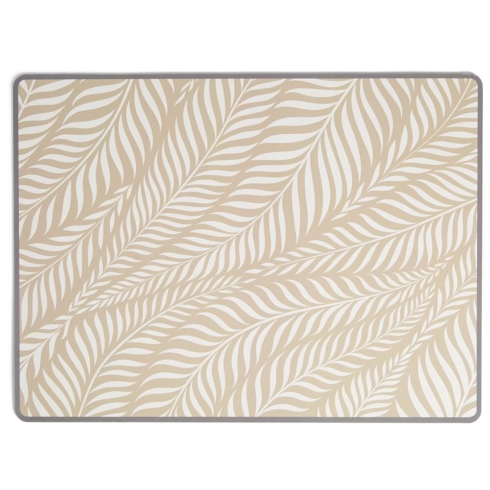 Tapis repose gamelle pour chien plastique imprimé - 43x32cm