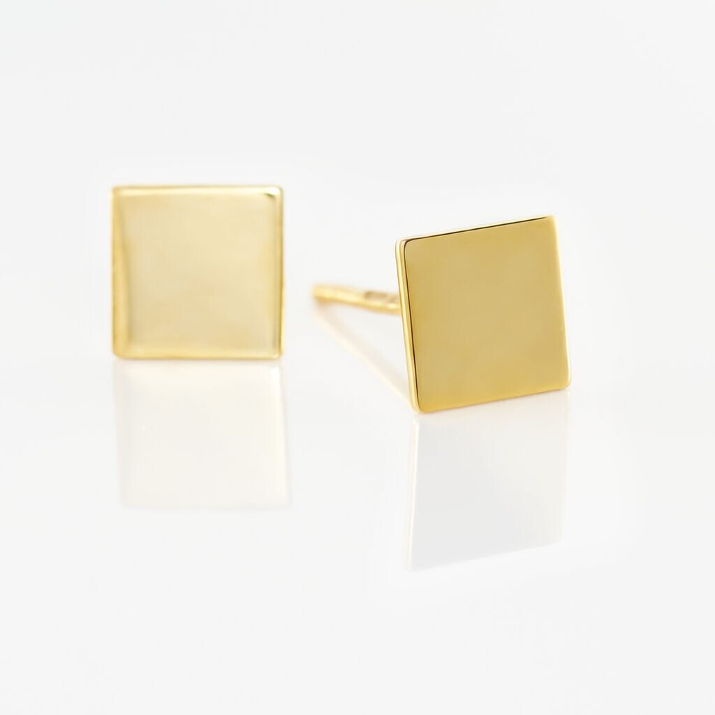 Boucles D'oreilles Puces Genovera Or Jaune