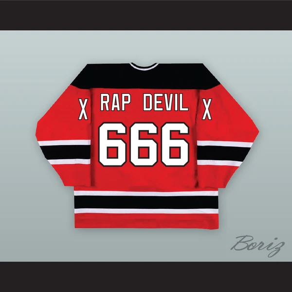 MGK RAP DEVIL 666 XX Red Hockey Jersey — BORIZ