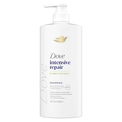 Dove | Intensive Repair Hair Shampoo Pump With Glutamic Amino Serum & Bio-Protein Care
