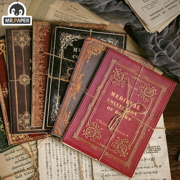 Mr. Papier – étiquette volante rétro, Scrapbooking, fabrication de cartes, enregistrement médiéval Antique, 10 modèles
