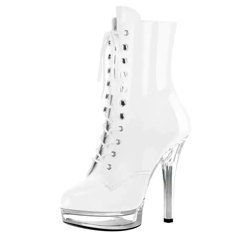 Bottes en latex blanches