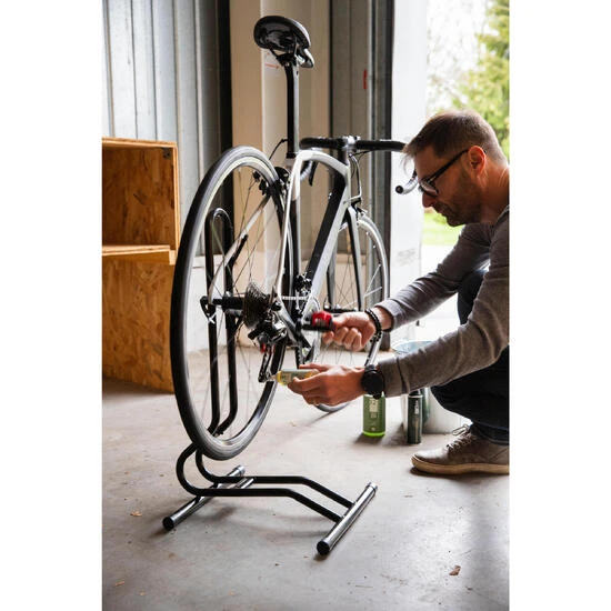 Support 1 velo au sol, noir