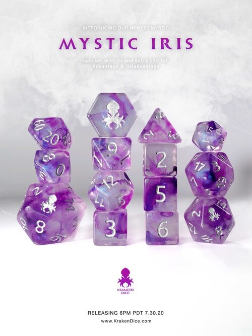 Mystic Iris Dice set