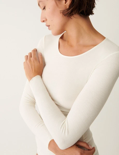 HEATTECH RIB CACHEMIRE 252 TEE SHIRT ML