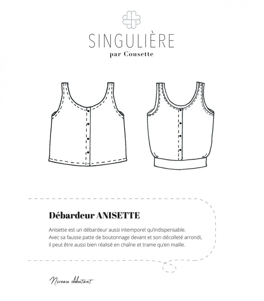 Patron Débardeur Anisette PDF
