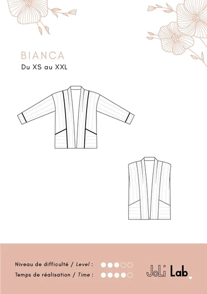 Veste Bianca - Patron Couture PDF ou Pochette
