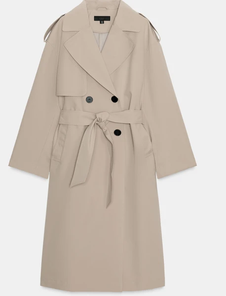 Trench long ceinturé résistant à l’eau et au vent Water repellant 