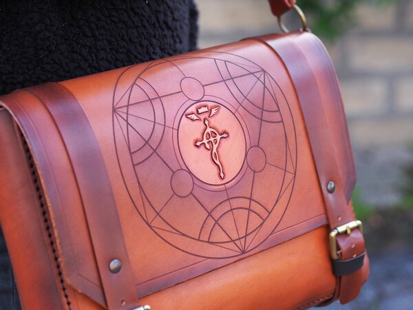  Alchemist bag - Handmade leather bag - Leather satchel - Fullmetal