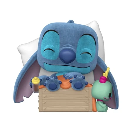 Figurine Funko POP! - Lilo et Stitch - Stitch endormi Flocked n°1607