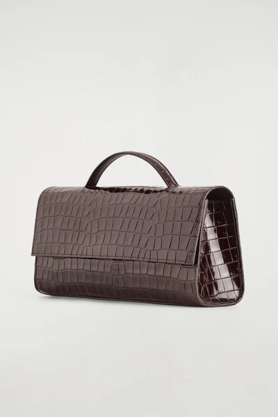 POCHETTE GALLERY - CUIR EFFET CROCO