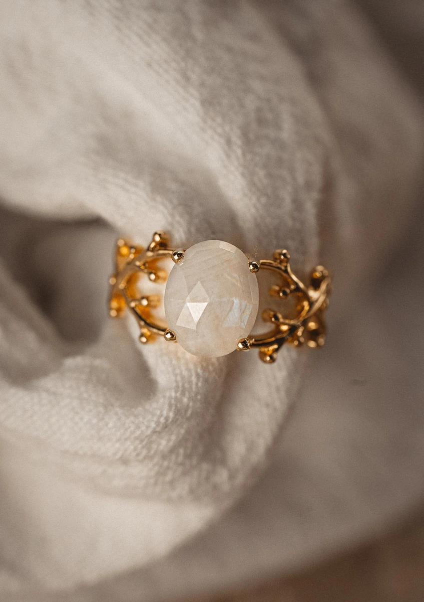 Bague Pierre de Lune - Luz del Bosque