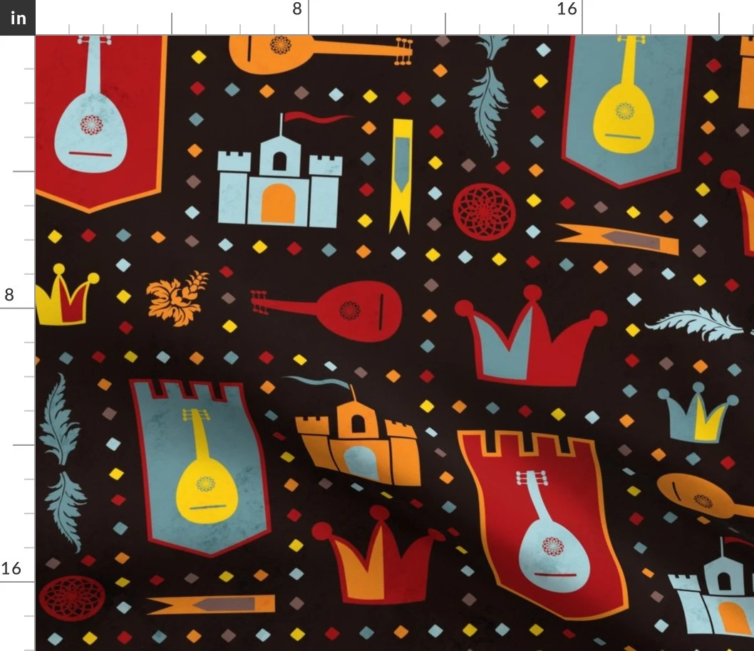 Court Jester Fabric | Spoonflower