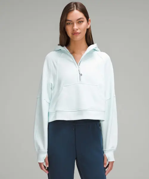 Sweat à capuche Scuba Oversized demi-zippé