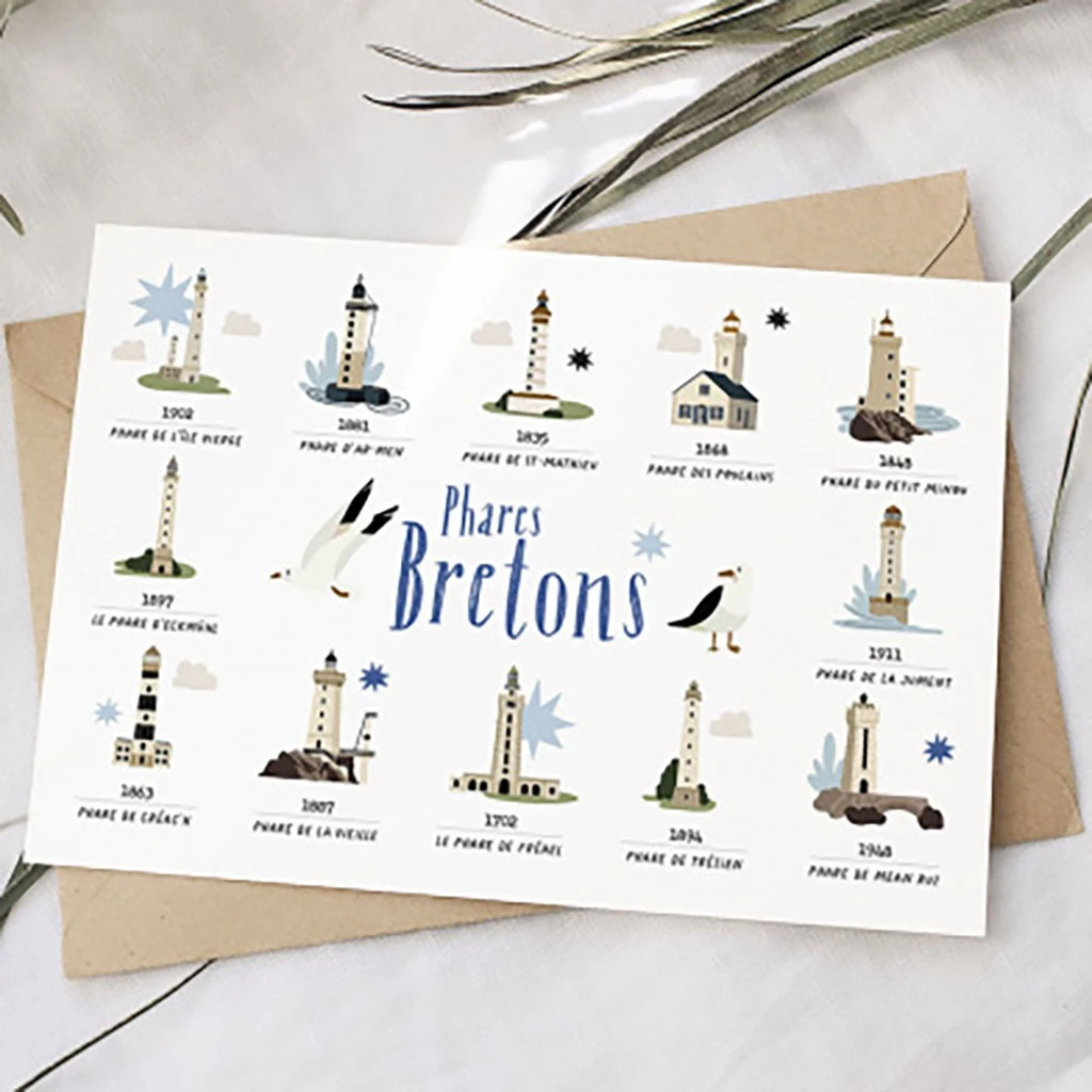 Carte - Phares Bretons - Les Petites Dates