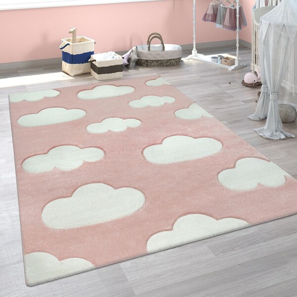 Tapis Enfant Motif Nuages 3D