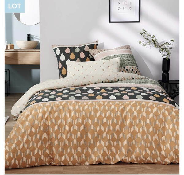 Ensemble drap housse, drap de couette 