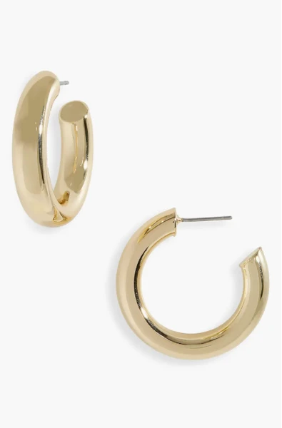Tube Hoop Earrings