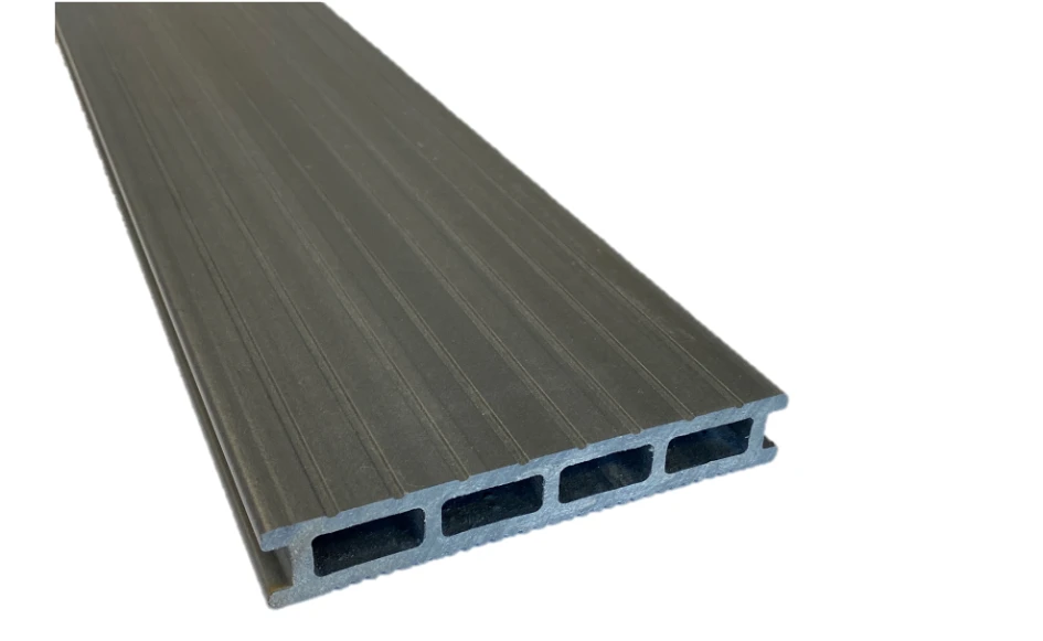Planche composite NINA, gris, L.240 x l.14.3 cm x Ep.2,2 mm