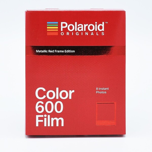 Polaroid 600 Color Instant Film - Cadres Rouge Métallisé