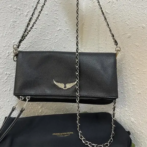 34.51€ 51% de réduction|ZADIG & VOLTAIRE Sac à Bandoulière pour Femme, Décoration Deux Equistraps, Fermeture Éclair à Rabat, Sac de Voyage | AliExpress