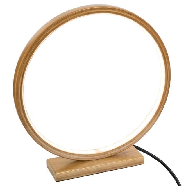 Lampe à poser LED Stela, en Bambou, Naturel clair, H32cm