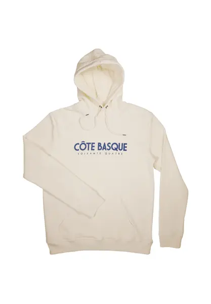 Sweat Homme TYPO BASQUE Ecru  blanc