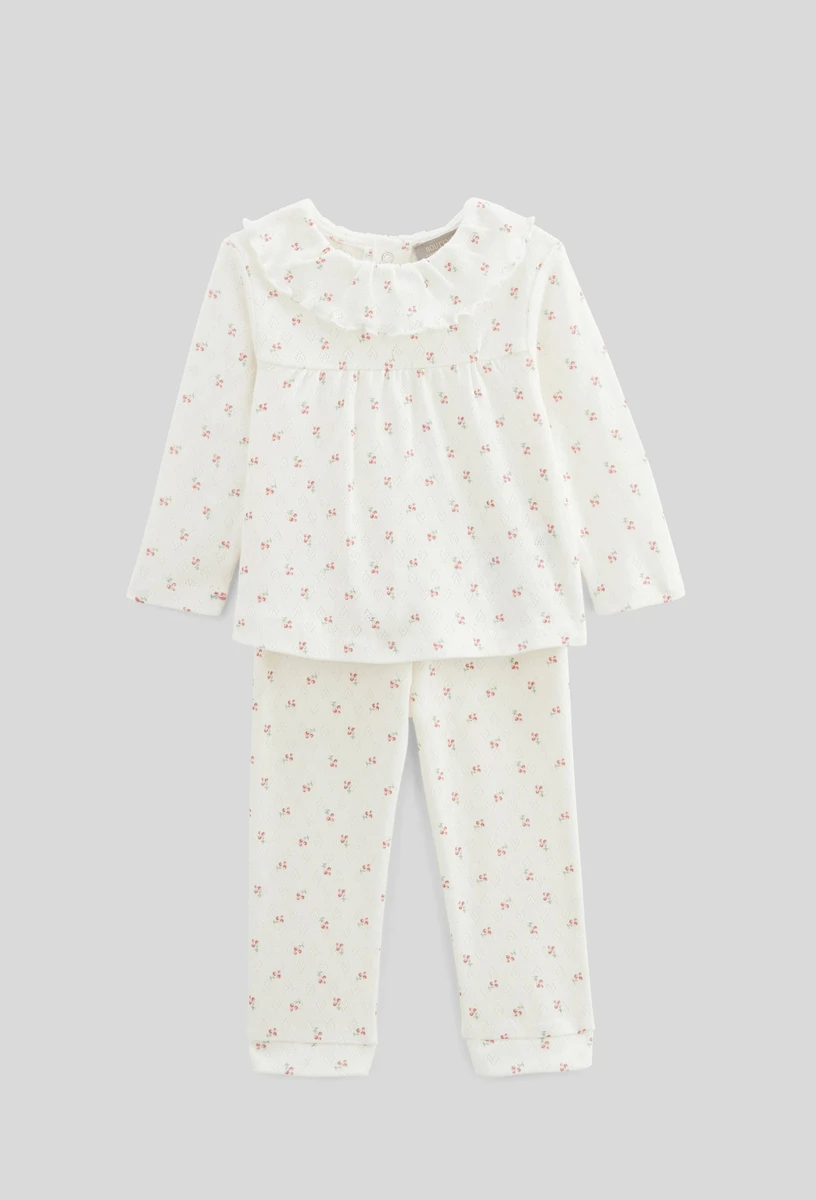 Pyjama 2 pièces en pointelle