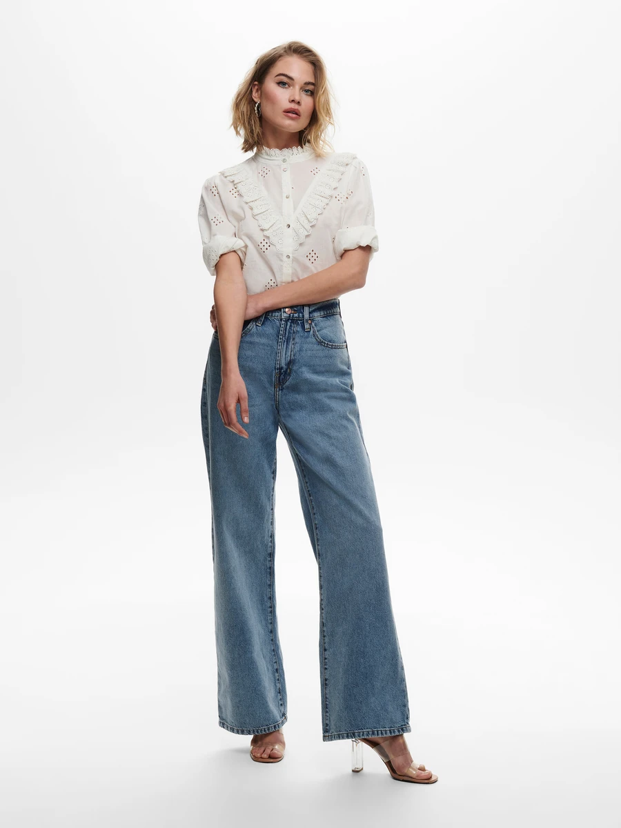 ONLHOPE Taille haute Wide Leg Fit Jeans