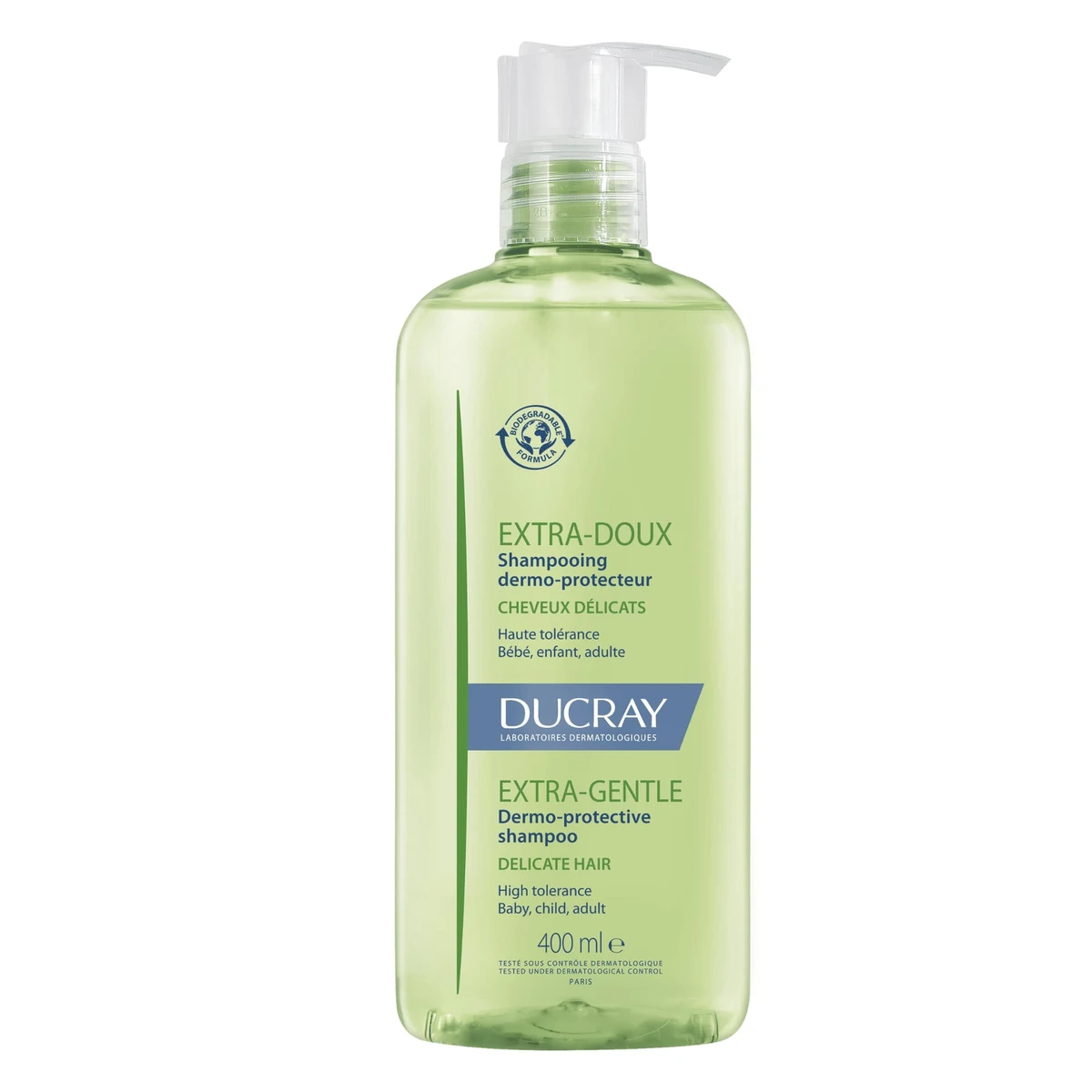 Ducray Extra-Doux Huidbeschermende Shampoo Veelvuldig Gebruik 400Ml