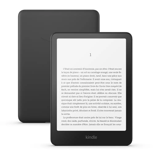 Nouvel Amazon Kindle Paperwhite (16 Go) | Notre modèle le plus rapide avec un nouvel écran antireflets de 7" et une autonomie de plusieurs semaines | Sans publicités | Noir