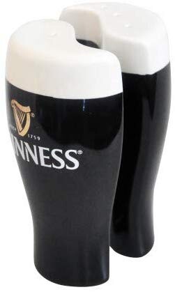 Guinness Chope Salière et poivrière en forme de Ying Yang: Amazon.fr: Cuisine & Maison