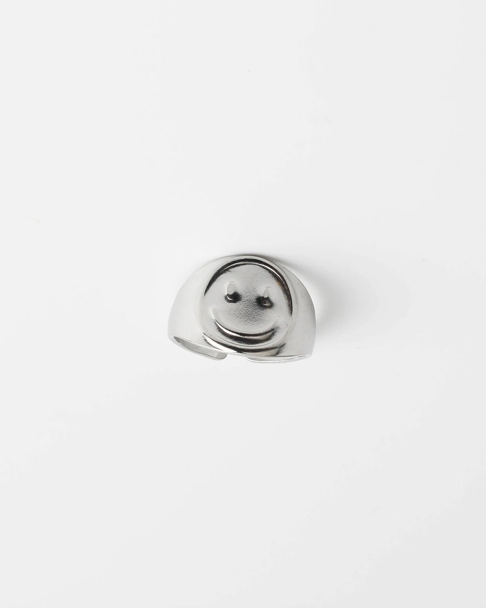 Smiles - Anneau - Acier inoxydable - Ajustable