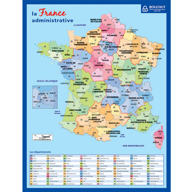 Fiche mémo souple BOUCHUT &quot;France&quot; 20,5 x 26,5 cm