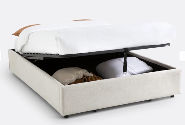 Lit coffre avec sommier relevable, Papilla