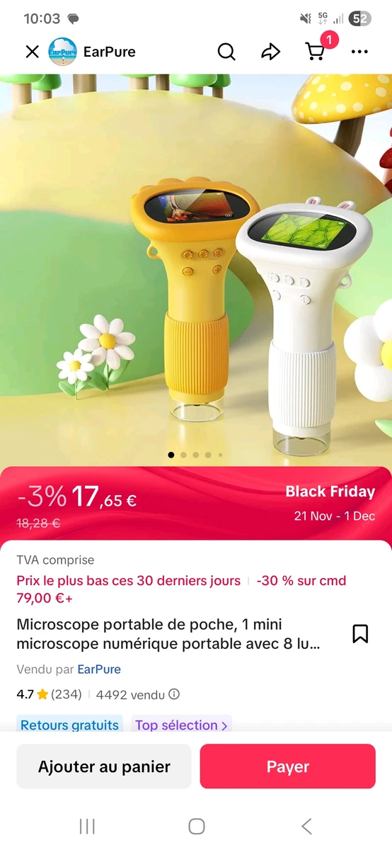 microscope numérique enfants grossissement - Temu Canada