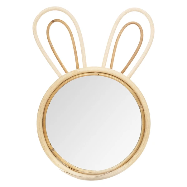 Miroir Lapin beige - 24x1x37 cm
