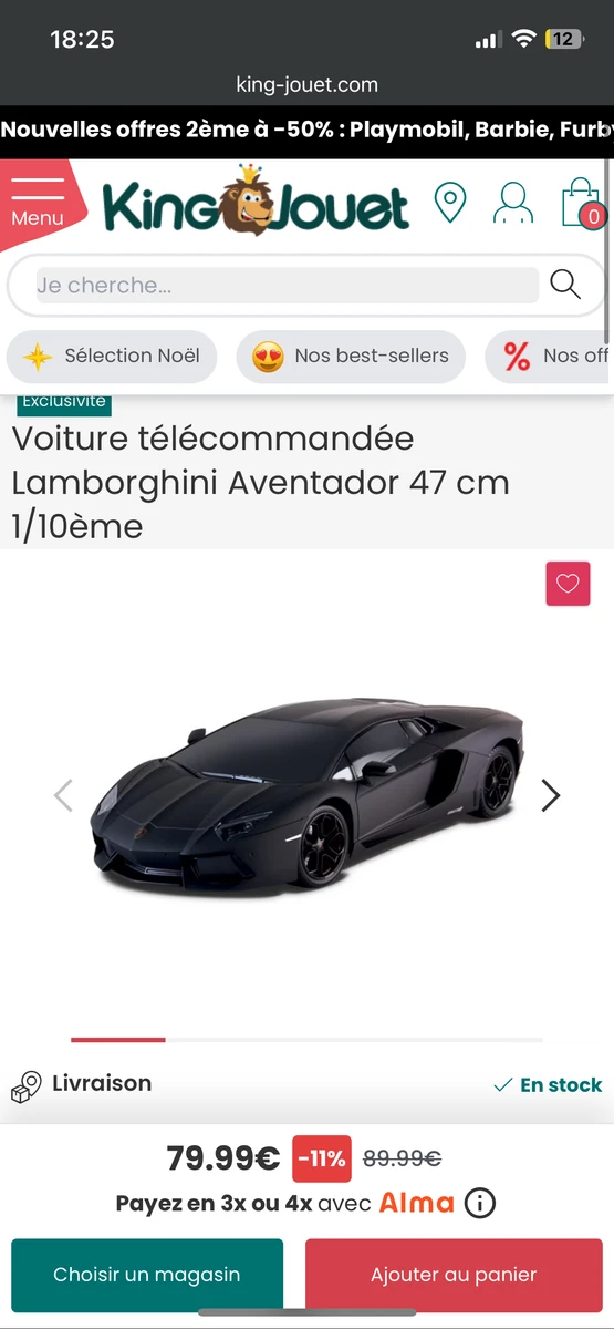 Lamborghini télécommandée 