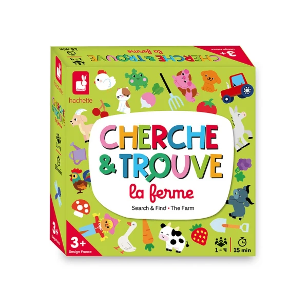 Mon Premier Cherche Et Trouve - La Ferme : Jeux de mémoire & d'associations Janod - J02454