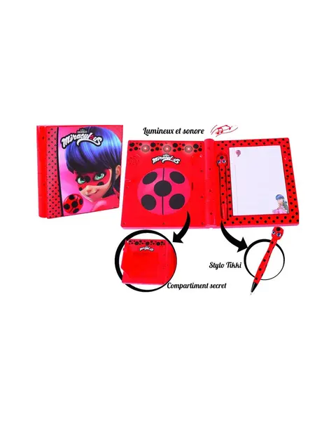 MIRACULOUS JOURNAL INTIME LADY BUG  Avec cadenas électronique et co...