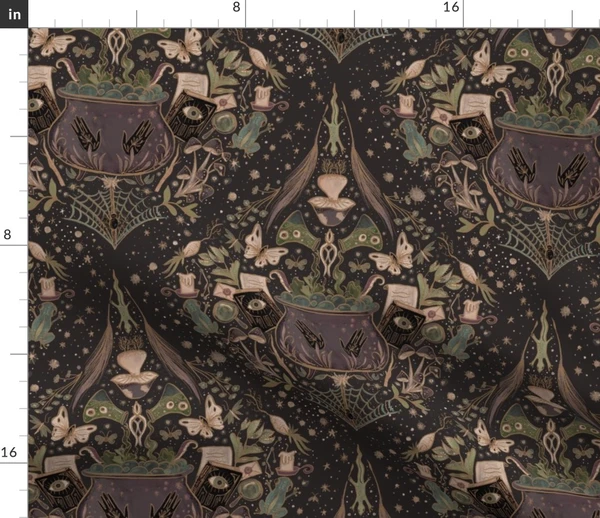 Whimsical Witch Potion Fabric | Spoonflower