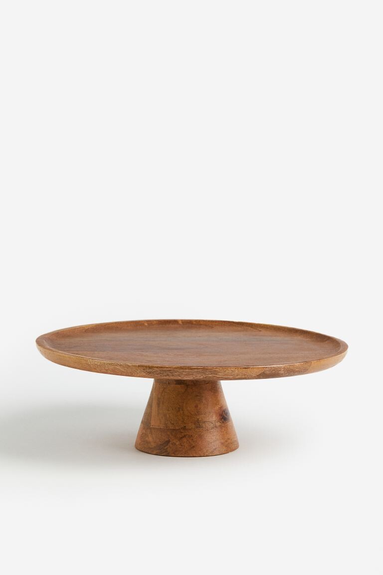 Plat à gâteau en bois