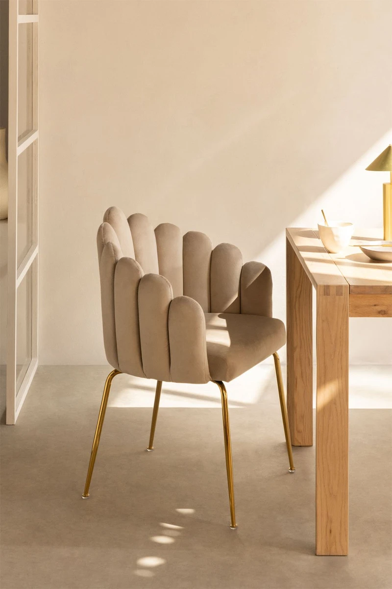 Chaise de Salle à Manger en Velours Markina