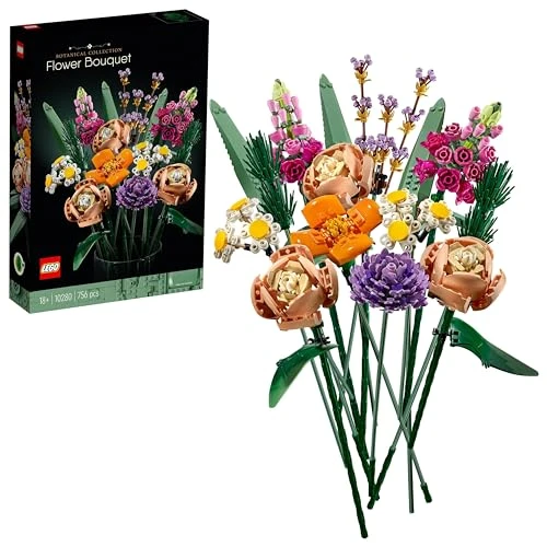Lego Botanicals Bouquet de Fleurs - Set de Fleurs artificielles à Construire - Objet de décoration intérieure pour la Maison - Idée Cadeau pour Adultes Amateurs de Plantes 10280