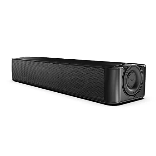Creative Stage SE Barre de Son sous-Moniteur avec Audio numérique USB et Bluetooth 5.3, Clear Dialog et Surround par Sound Blaster, alimentée par Un Adaptateur Secteur