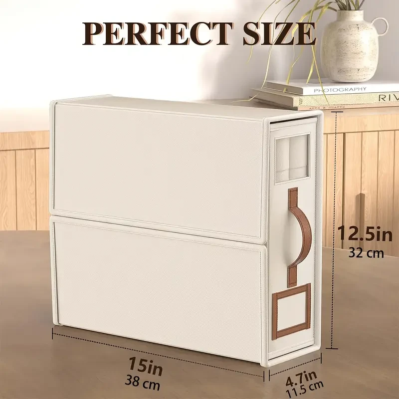 CH▐ Beige + pack de 4▐ bed sheets organizers size foldable