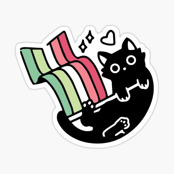 Chat abrosexuel | Sticker