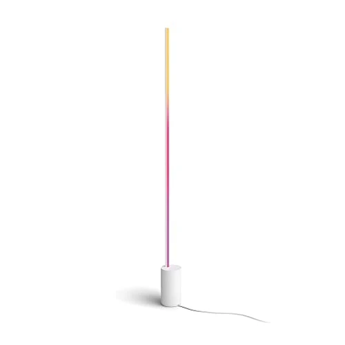 Philips Hue White and Color Ambiance, Lampadaire Gradient Signe Blanc, compatible Bluetooth, fonctionne avec Alexa, Google Assistant et Apple Homekit